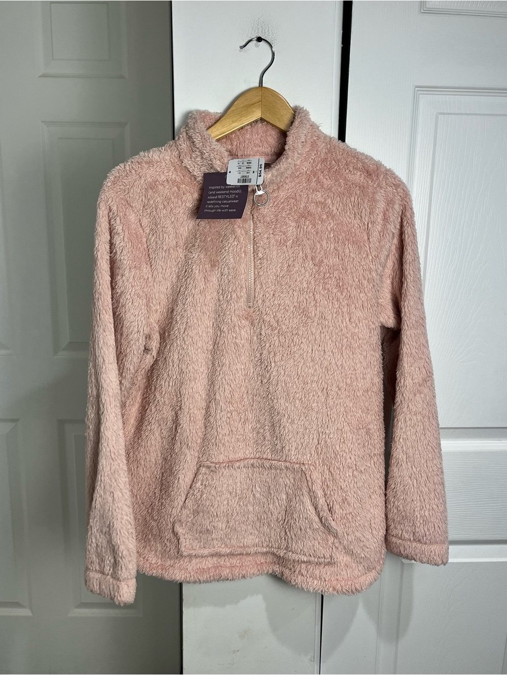 Christopher & Banks Fleece 1/4 Zip Kangaroo Pocket Warm Cozy Fall-Medium